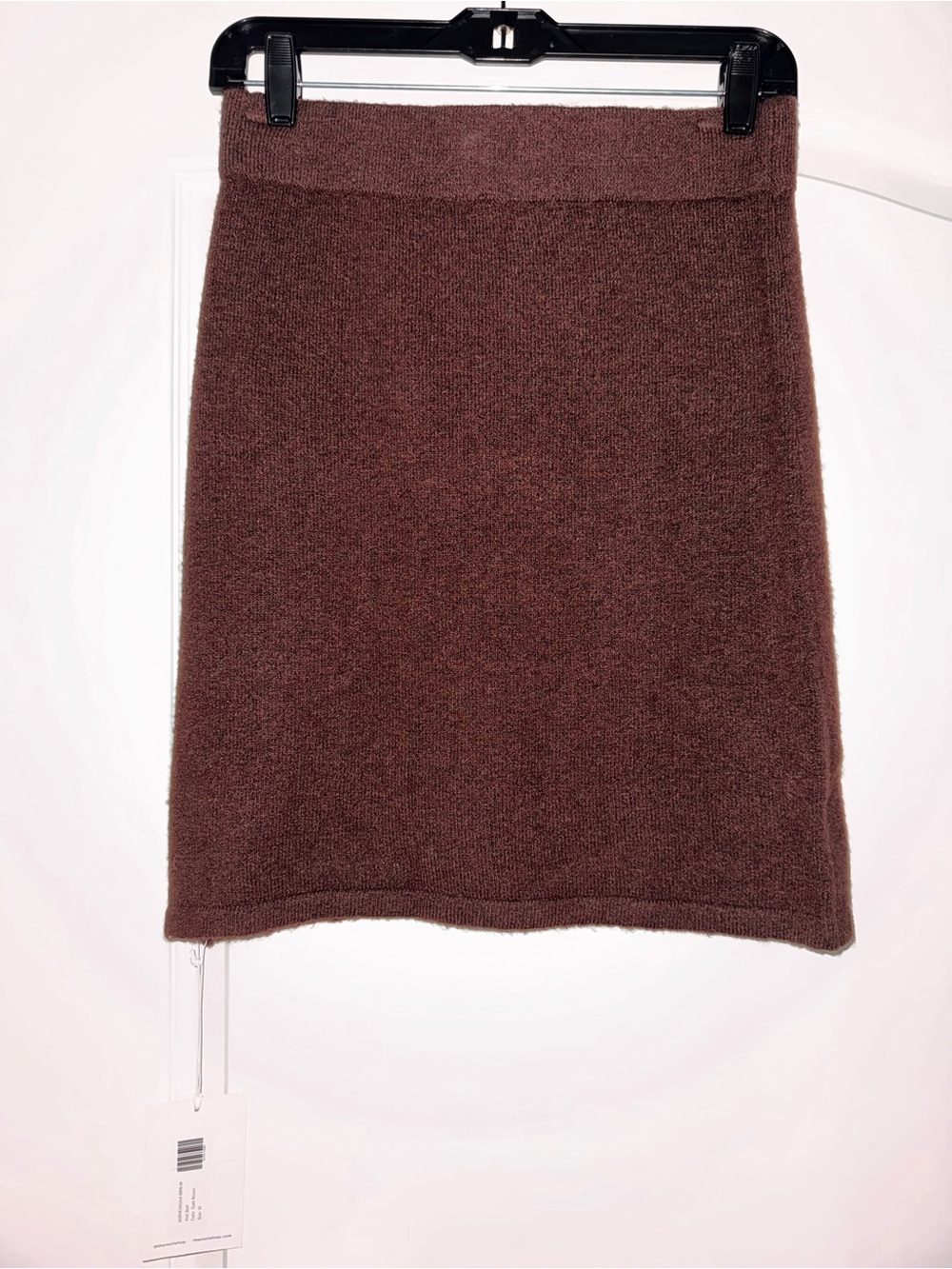 The Noli Shop Brown Knit Mini Skirt Size M NWT